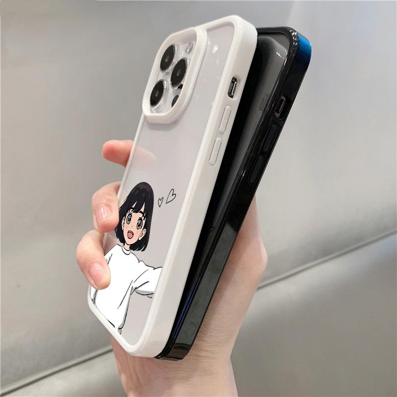 Милая пара Девушка и Парень Парные чехол iphone Для iPhone 17 16 15Pro Max 11 12 13 14Pro Plus Ударопрочный carcasa iphone Чехол