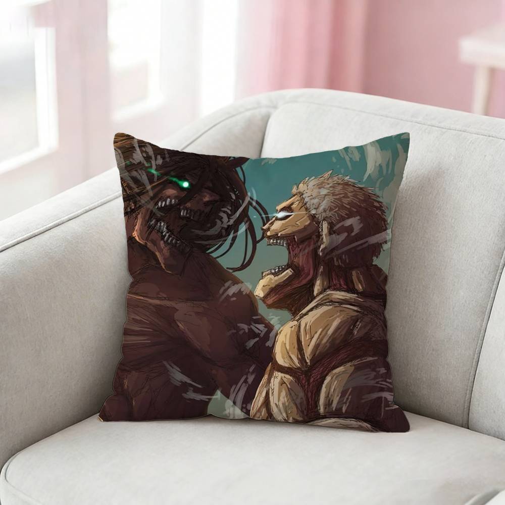 Anime A-Attack Cool On Titan Pillow Case For Sofa Living Room Home Office Decor Protective Cover