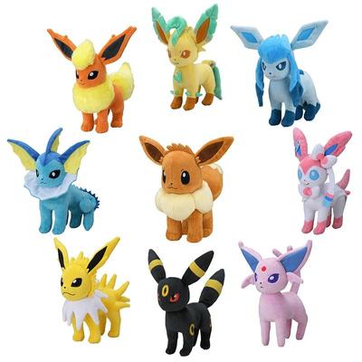 Плюшевая фигурка Hsang, плюшевые игрушки Anime Eevee, мягкие подарки на день рождения для детей