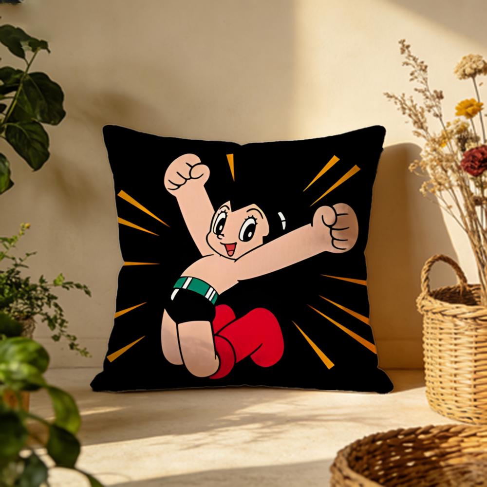 Hot A Astro Boying Cushion Cover Versatile DoubleSided Pillow Case Fit for Sofa Bed Car Daily Decor