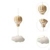Rattan Air Balloon Baby Mobile for Crib,Decor,Hanging,Handcrafted Toy Woven Pendant Cloud