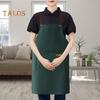 Waterproof Apron Large Pocket Oil-proof Dust-proof Kitchen Cooking Apron with Adjustable Strap Universal Chef Apron for Butchers Painters