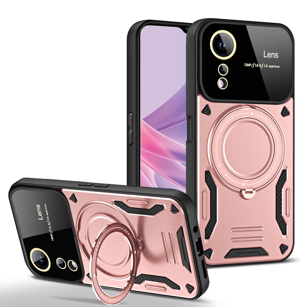 Shockproof Armor Case for VIVO V25E V29 V27E S27 S17 S16 Y36 Y16 Y22S Pro 4G 5G Magnetic Ring Stand Camera Protector Phone Cover