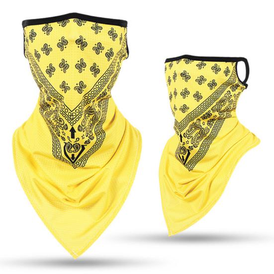 Outdoor Paisley Print Earloop Face Anti-UV Breathable Scarf Cover Neck Gaiter