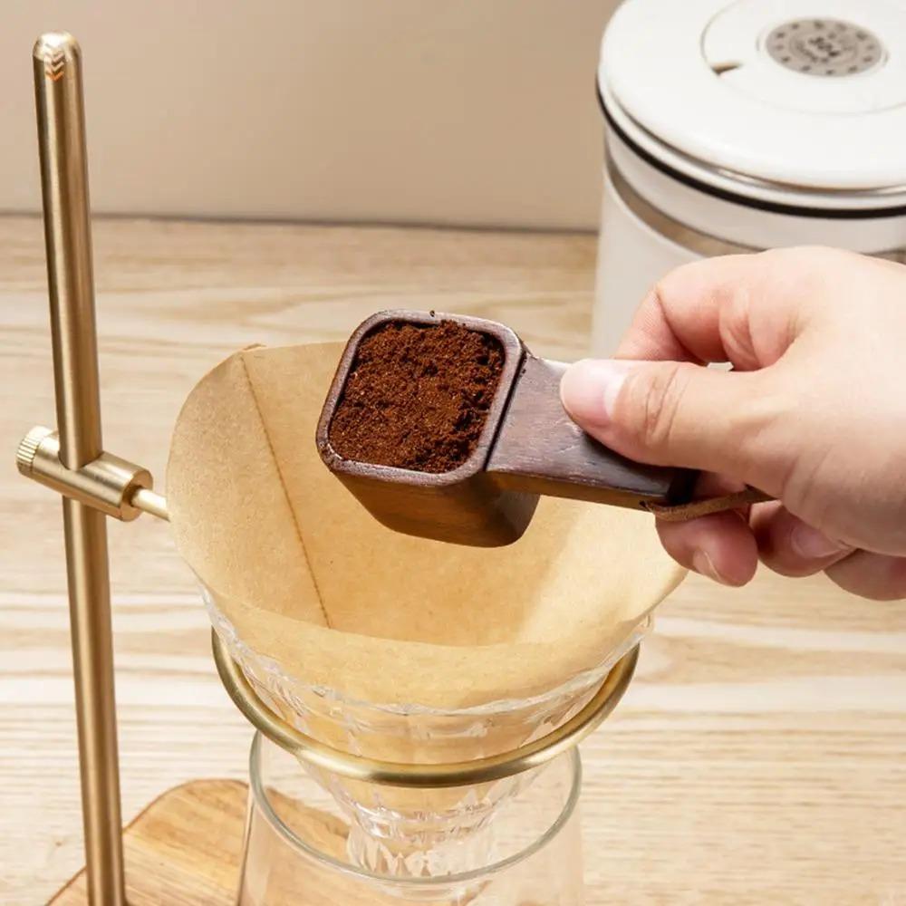 Wooden Coffee Spoons Square Home Barista Accessories Delicate Tea Sugar Spoon  Home Office
