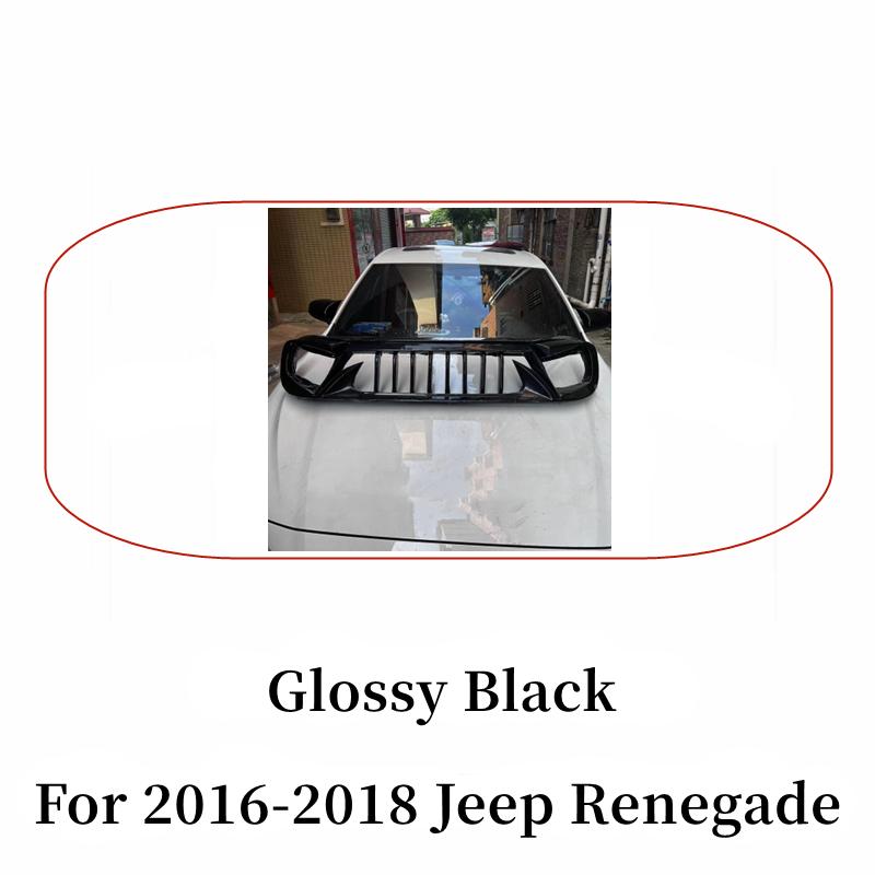 Для 2016 17 18 19 20 21 22 23 Jeep Renegade Гоночные решетки матовая карбоновая решетка воздухозаборник стайлинг экстерьера аксессуары для тюнинга деталь