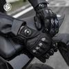 SFK Новые перчатки для мотоциклистов с закрытыми пальцами из натуральной козьей кожи, нескользящие, износостойкие, с защитой из углеродного волокна, ручка регулировки, сенсорный экран