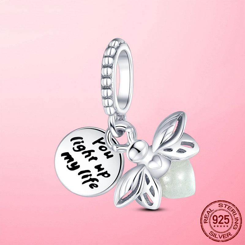 Горячая подвеска в виде сердца в виде компаса, подвеска в виде бусины, серебряная подвеска 925 пробы, оригинальный браслет MULA, сделай сам для изготовления ювелирных изделий