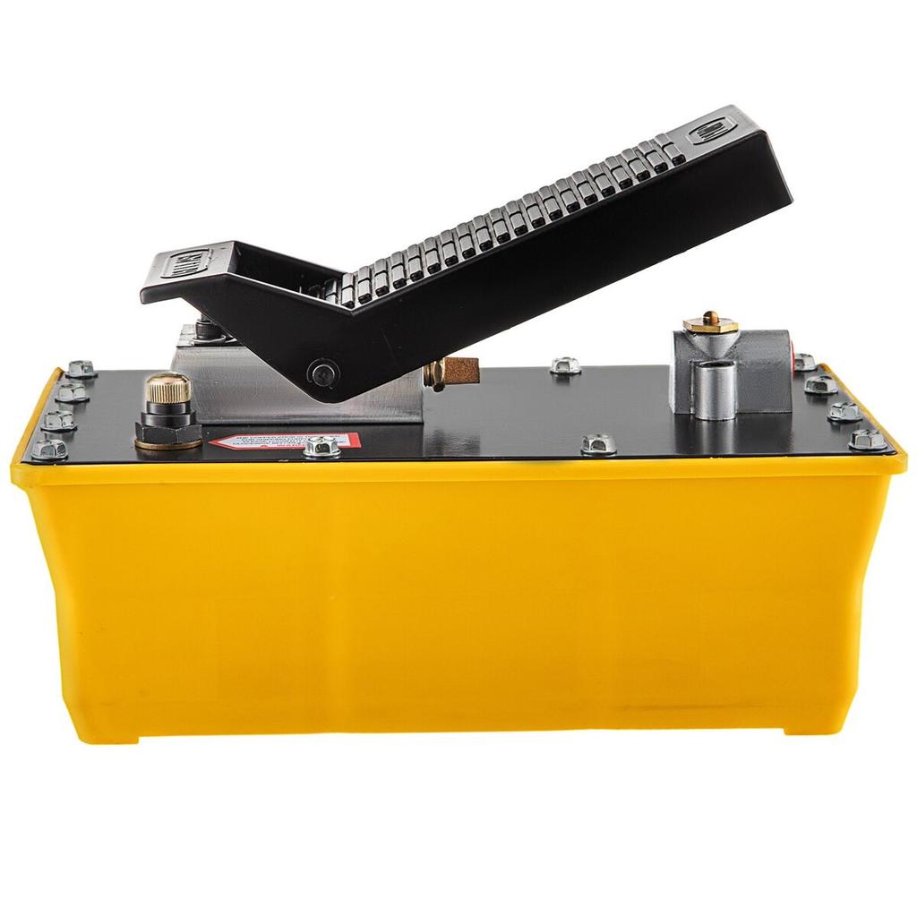 Air Hydraulic Pump, 10,000 PSI Hydraulic Foot Pump, 1/2 Gal Reservoir Foot Operated Air/Hydraulic Pump, with Hose and Spray Gun for Heavy Machinery