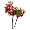 Artificial Flower High Simulation Texture No Maintenance Purple Blue Berries Branch Natural Look Fake Berries