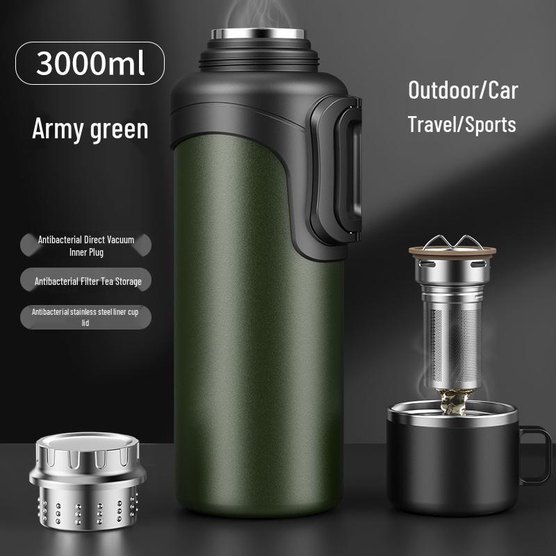 316 Stainless Steel Large Capacity Insulated Thermos Flask for Outdoor, Sports, and Household Use