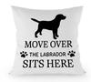 Boxer Dog Pillow Cover Move Over The Boxer Sits Here Cushion Case Funny Dog Lover Gift Pet Themed Home Decor