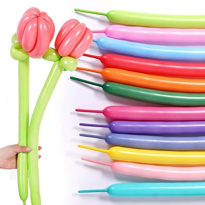100/200 шт. Длинные латексные шары Детская игрушка для DIY Плетеный дизайн шара Милый мультяшный цвет Эластичные Детские Мальчики Девочки Подарки на день рождения