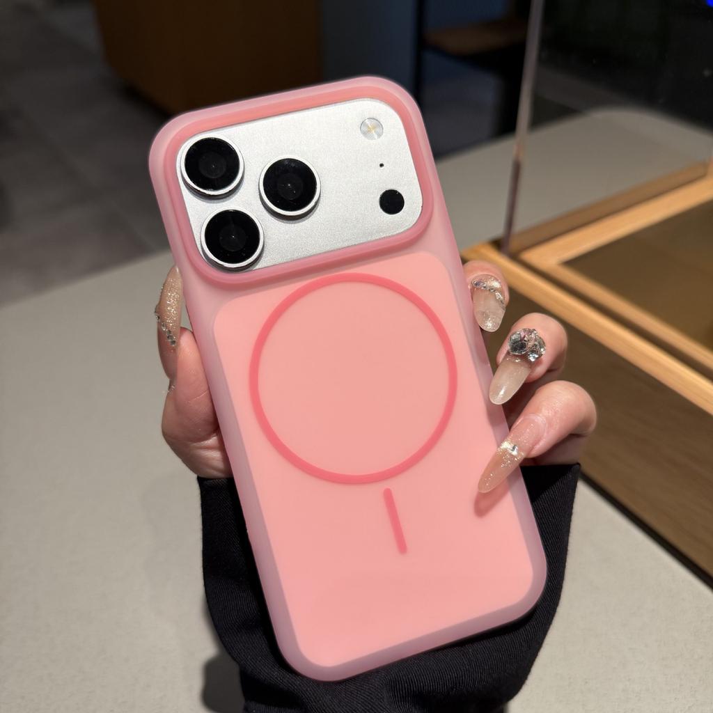 Применимо к чехлу для мобильного телефона iPhone17Pro мороженое желе тонкое магнитное всасывание Apple 16 полностью закрытая кнопка камеры мягкий чехол