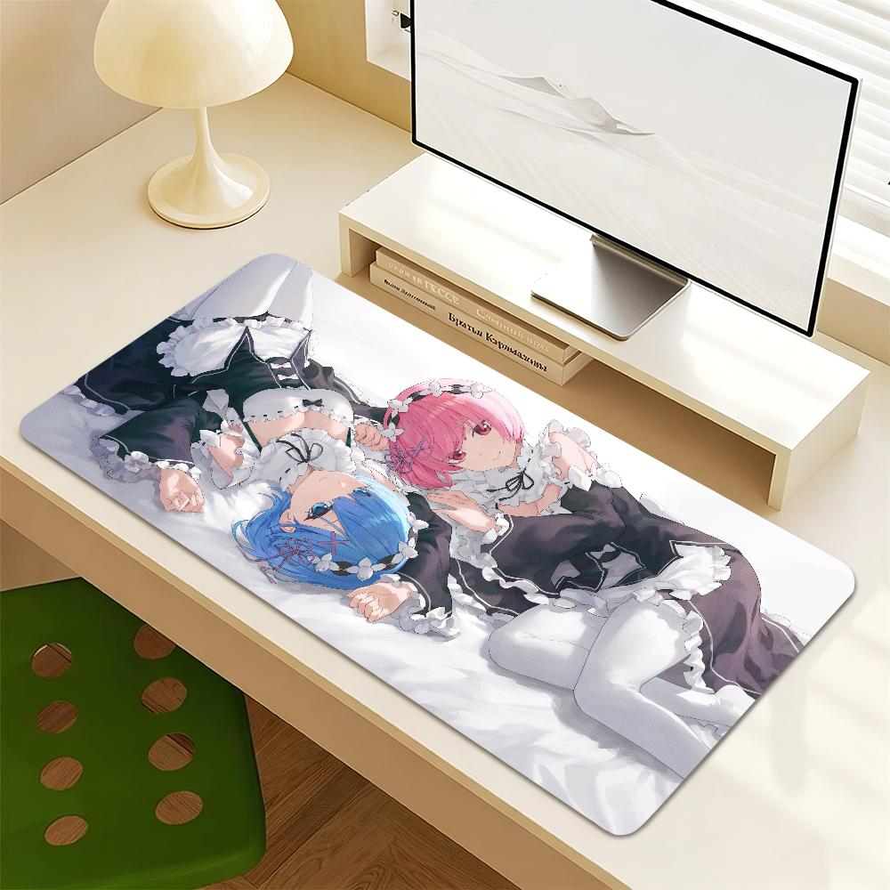 Новый Кавайный Коврик для Мыши R-Re Zero Рем Нескользящий Утолщенный Коврик для Мыши Студенческая Подушка Большая Для Письма Игровой Заблокированный Край Офисный