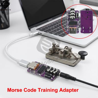 USB-адаптер для тренировки азбуки Морзе, CW-ключ, поддержка мобильных и компьютерных устройств, 3,5-мм штекер, разъемы для CW-ключа, тренажер для кода