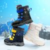 Children's Snow Boots, New Boys' Cotton Shoes, Velvet Warm Winter Boots, Medium and Large Children's High-top Camouflage Sports Shoes Cross-border