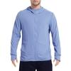 [Sillictor] Men's Rash Guard Long Sleeve Hooded Cool Rush Zip