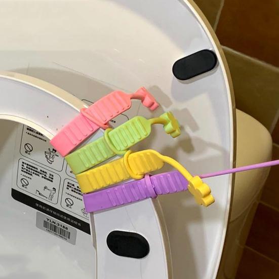 2 шт., силиконовый подъемник для крышки унитаза, цветочный дизайн, многоуровневая регулировка, защита от грязи, крышка сиденья, ручка крышки, подъемное устройство, аксессуары для ванной комнаты