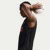 Men's Nike Quick Dry Tank Tops Men's Black/Royal Blue/Global Red Crew Neck Moderate
