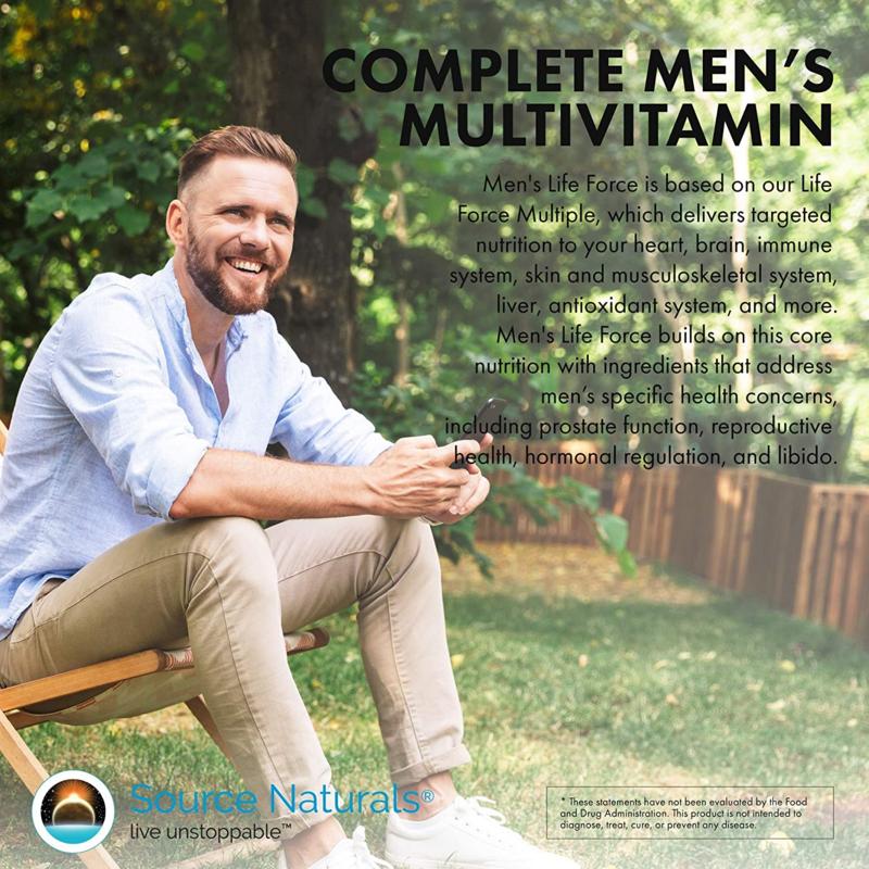 Source Naturals Мужская формула Life Force Мультивитамины 180 таблеток, 180 таблеток, 2 шт.