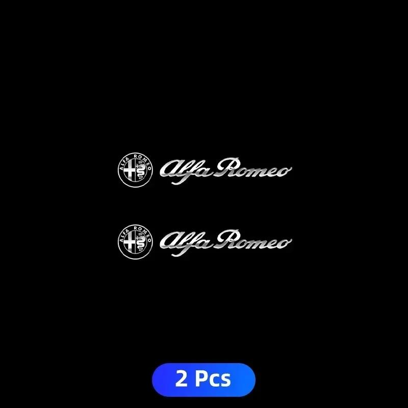 Metal Emblem Auto Decor Wiper Decals Reflective Car Window Stickers For Alfa Romeo Giulietta Giulia GT Mito Brera F1 Stelvio