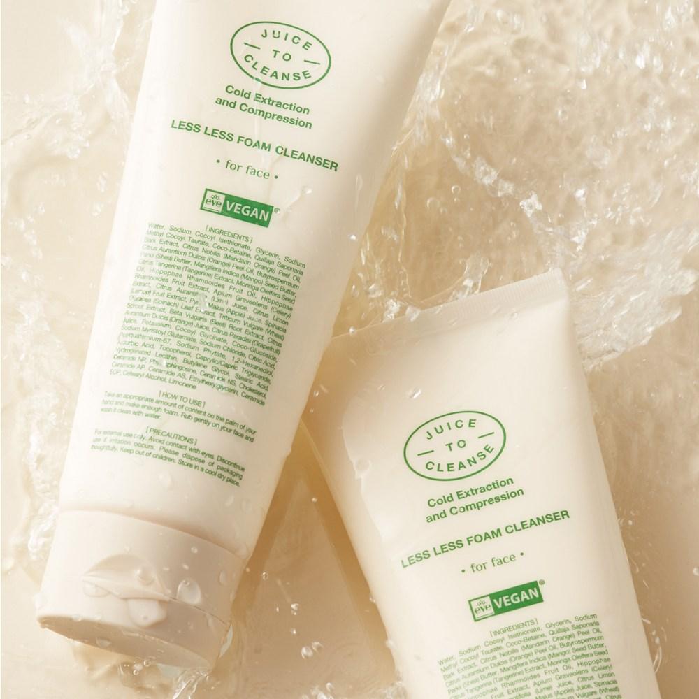 Juice to Cleanse Очищающее средство Less Foam Cleanser, 160 г, 2 шт.