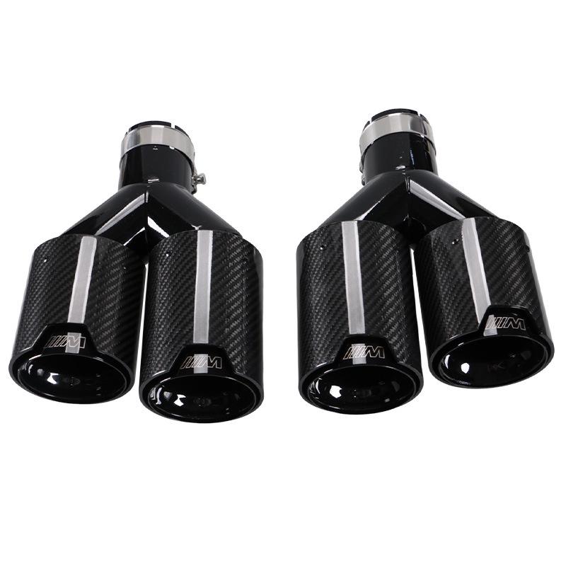 BMW Двойной карбоновый глушитель выхлопной трубы 63 мм
