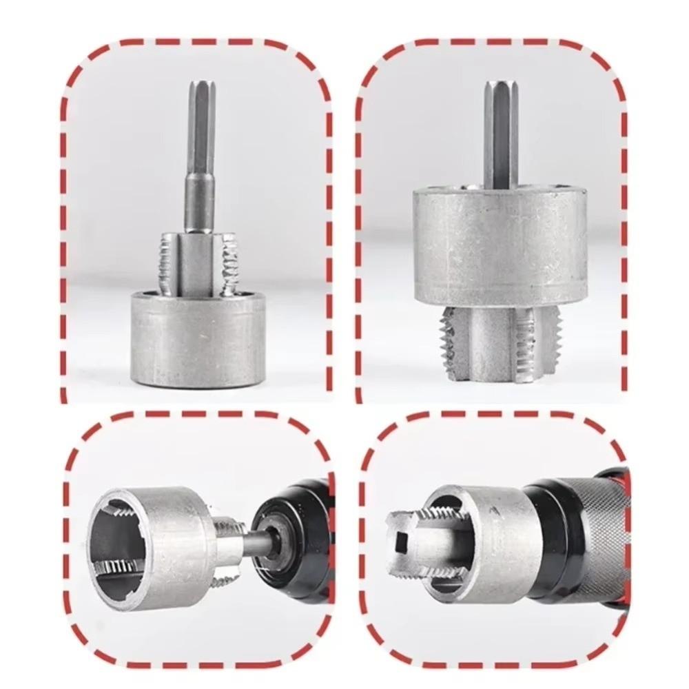New 4/6 Points Pvc Pipe Threaders Multifunction Pipe Tool Pipe Threader Durable Internal and External Thread Opener