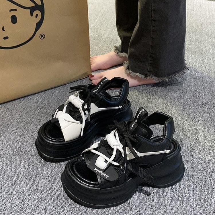 Women's Heart Pattern Platform Elevated Sport Roman Sandals New Arrival