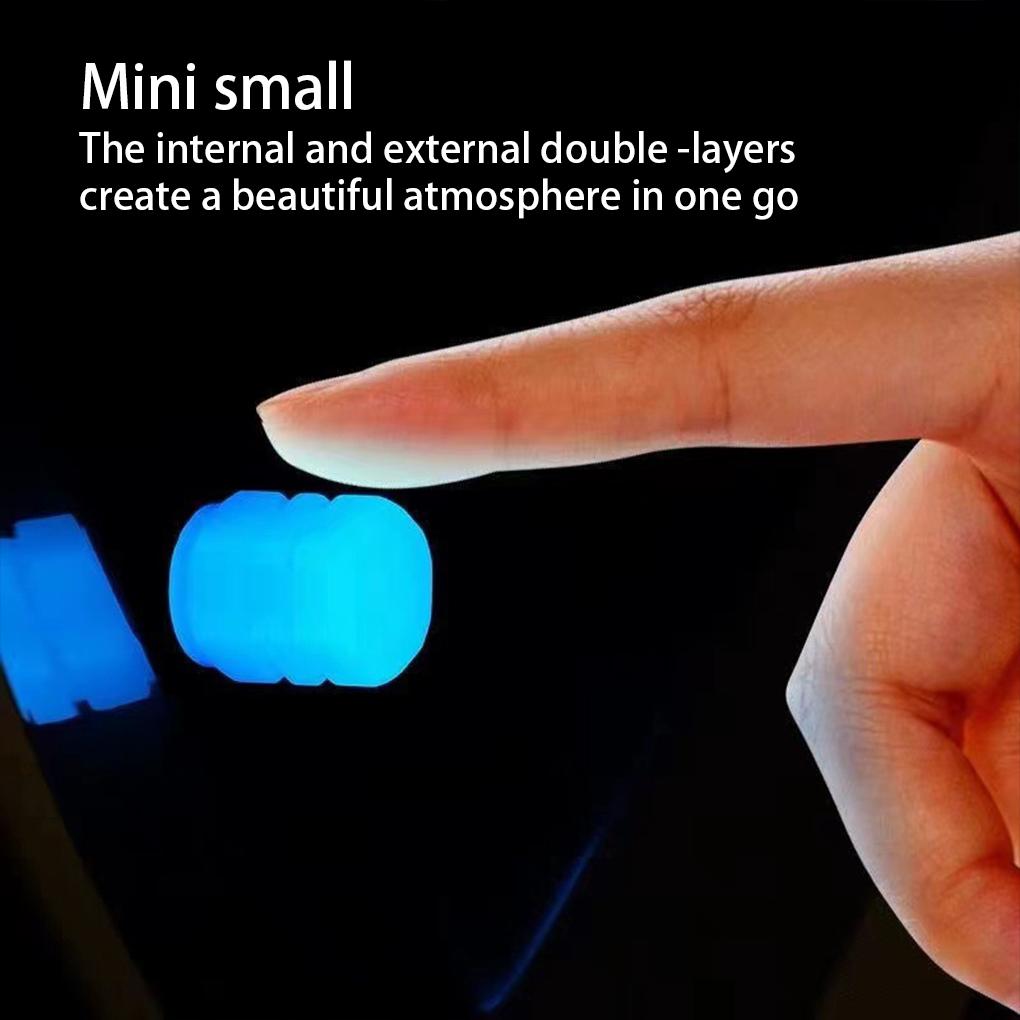 4 шт. Колпачки на автомобильные шины Универсальные Светящиеся Пластиковые Декоративные Крышки Разноцветные Светящиеся Защитники Колес Аксессуары для Велосипеда