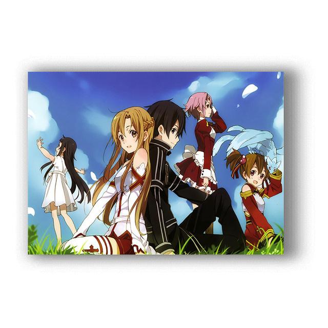 Sword Art Online японское аниме ретро постер домашний декор Cuadro Decorativo