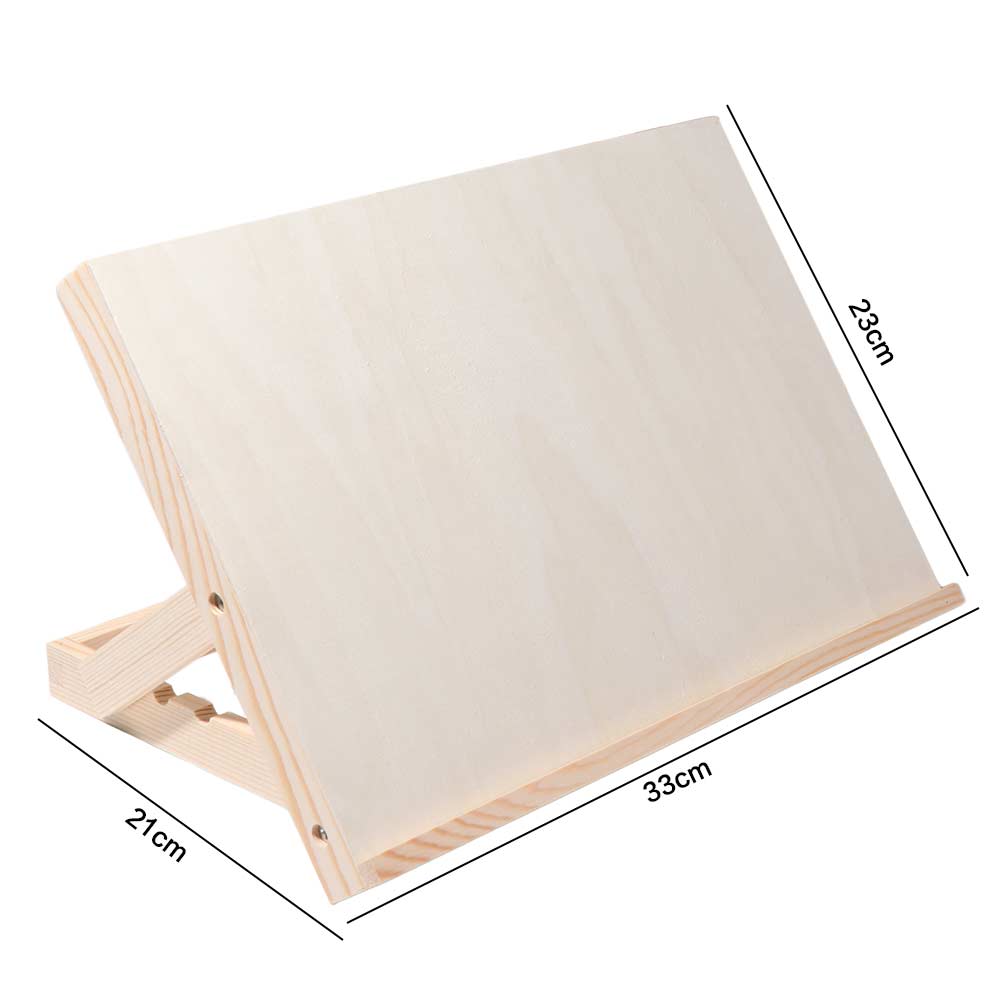 Adjustable Angle Wooden Table Easel Portable Painting Holder Tilted Drawing Board  Outdoor Painting