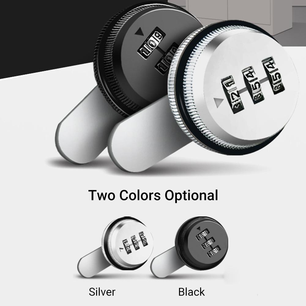 XT20 Combination Cam Lock Zinc Alloy Password Coded Lock Security Locks 3-Digit Rotary Tongue Lock