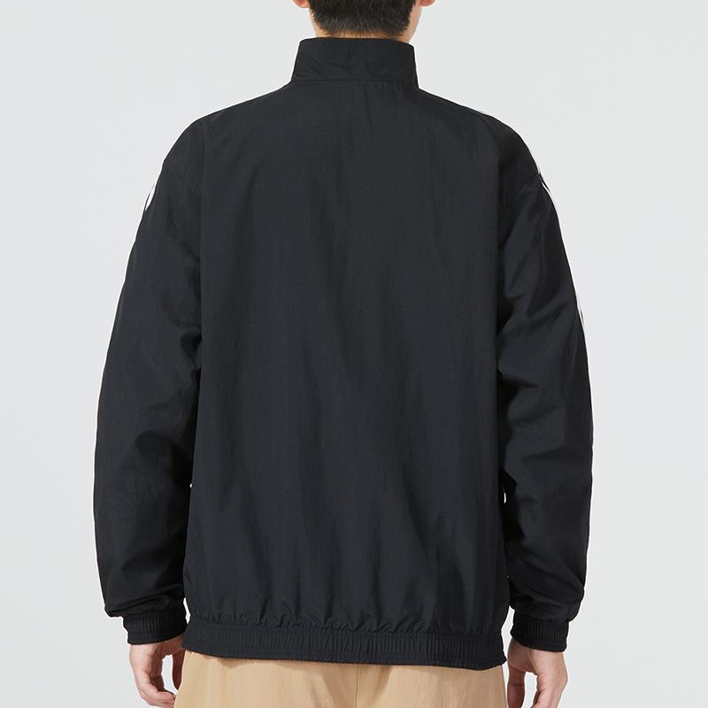 Adidas DFB WC Anthem Двусторонняя спортивная куртка с воротником-стойкой Мужская куртка черная HF4058