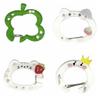 Acrylic Buckle Keychain Cat Shape Card Holder Keychain New Backpack Pendant