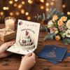 Cake Shape 3D Pop Up Birthday Card Hollow Paper Carving Folding Happy Birthday Card Colorful with Envelope Invitation Card