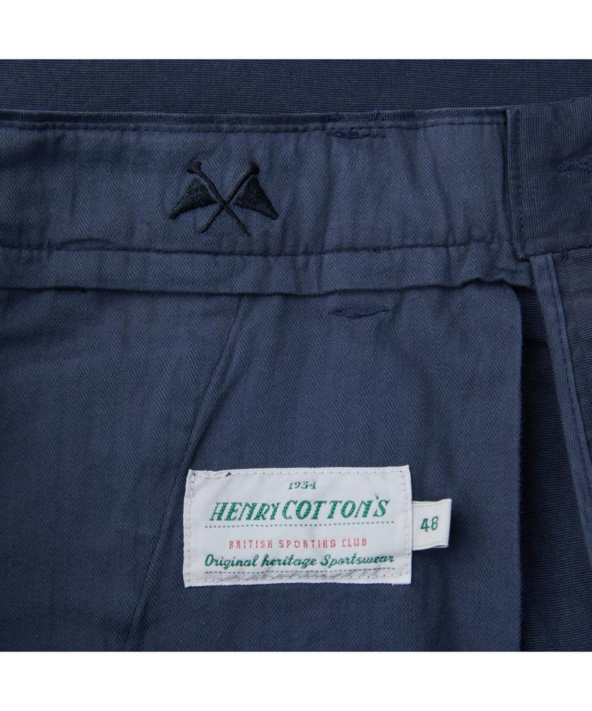 Хенликэтон [Британский спортивный клуб] Окрашенные garment dyeing брюки чинос с одной складкой Abpam26701Nyx
