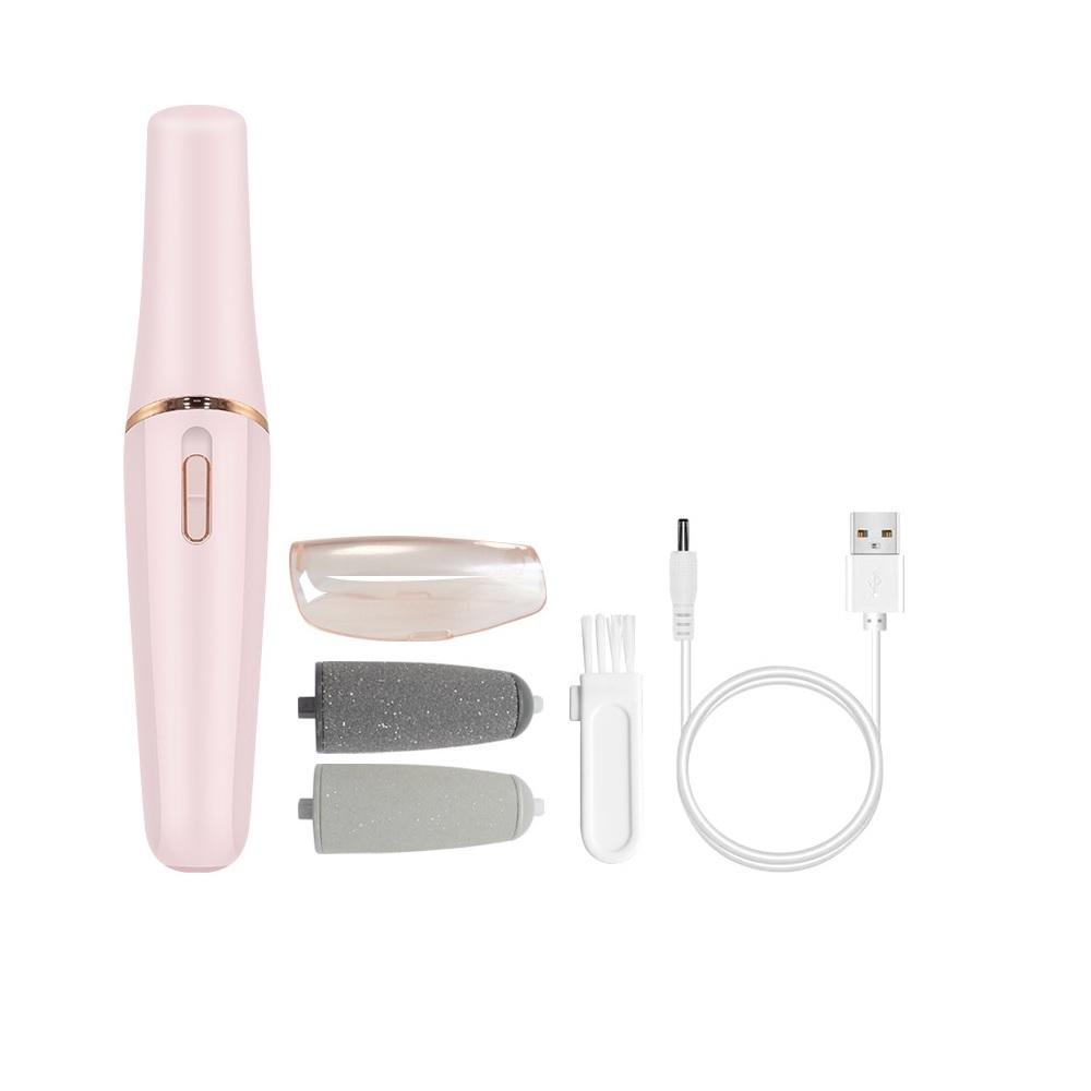 НОВЫЙ Перезаряжаемый Электрический Напильник для Педикюра, Инструмент для Педикюра, Удалитель Ороговевшей Кожи, Розовый