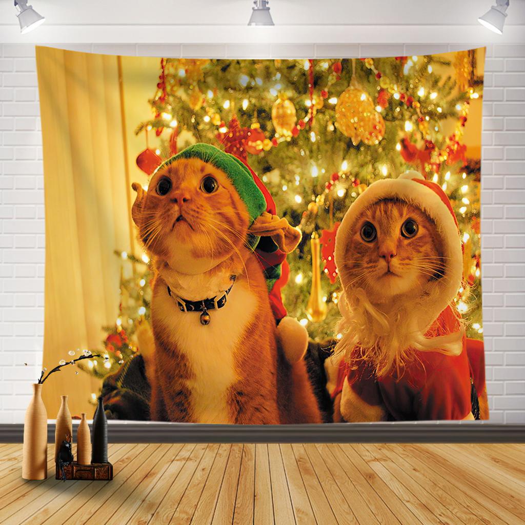 Веселая Рождественская елка, украшение для дома, гобелен, Рождественская комната, гостиная, украшение на стену, фоновая ткань