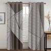 3D Digital Print Geometric Pattern Curtains For Bedroom Kids Boy Premium Luxury Grey French Window Treatment Tende