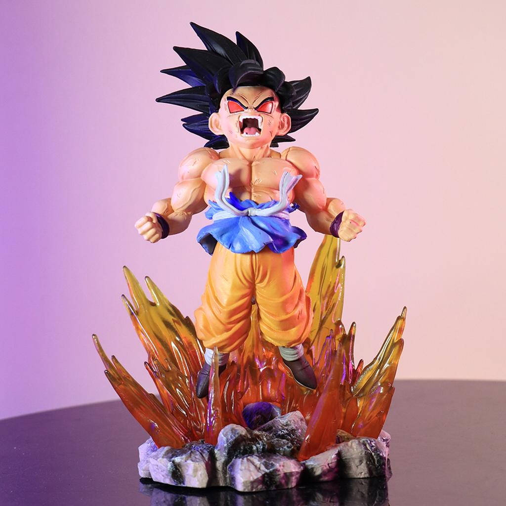 Bandai 19 см Dragon Ball Серия SHK Kaiyuan №2 Брюнетка с блестящими волосами Супер Четыре Гоку Модель ПВХ Укун Анимационная модель Украшение Рождение