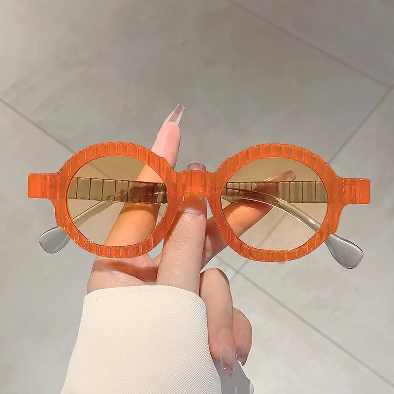 New Unique Round Sunglasses Women Fashion Double Color Shades UV400 Men Punk Trending Y2K Gradient Outdoor Cycling Sun Glasses