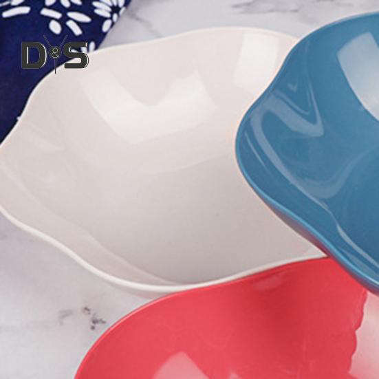 Fruit Plate Reusable Wear-resistant Plastic Anti-skid Snack Dish Bowl