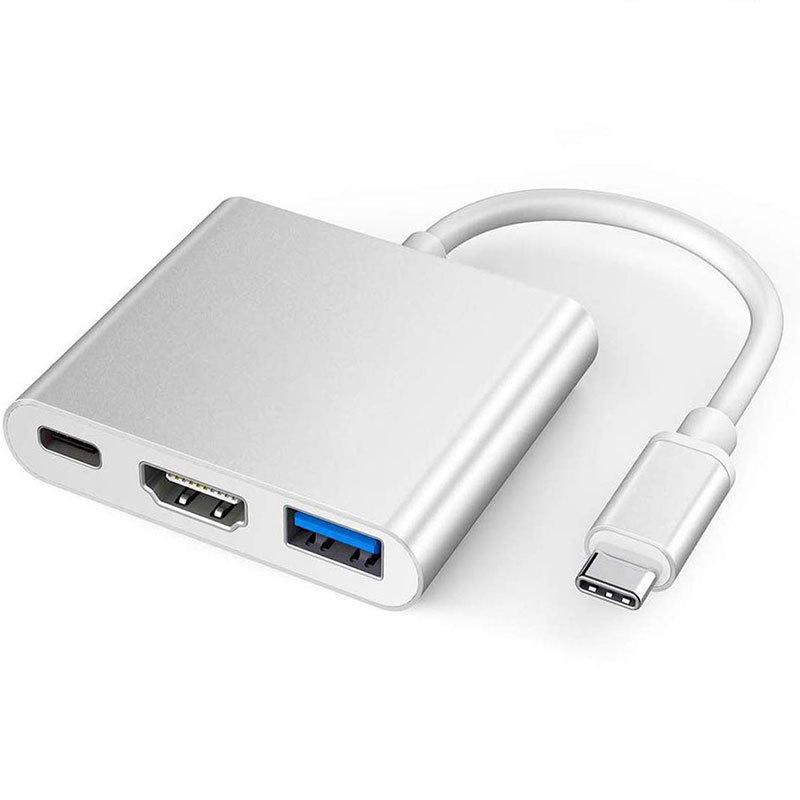 Конвертер USB-C в HDMI 4K для Switch - Адаптер три-в-одном