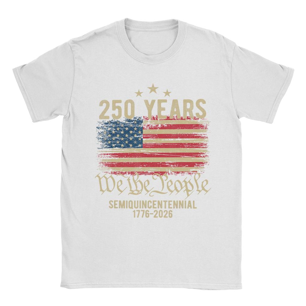 Years American Flag Th Anniversary USA TShirt Beach 100 Cotton TShirts For Unisex Harajuku Design Tshirt Short Sleeve Clothes