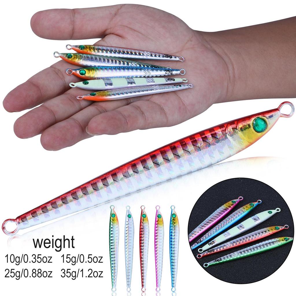 SOUGAYILANG Рыболовная приманка, 5 шт., балансир, жесткая рыболовная приманка высокого качества, рыболовные крючки, свинцовая жесткая приманка, отсадочные приманки