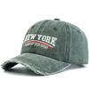 Новая унисекс винтажная стираная хлопковая кепка с вышивкой New York, бейсболка для мужчин и женщин, ретро уличное искусство, уличная одежда, кепки для пап