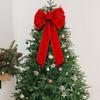 Christmas Tree Topper Bow Creative Front Door Decor Christmas Decoration for Bar Store Festival Valentine's Day Wreath Garland