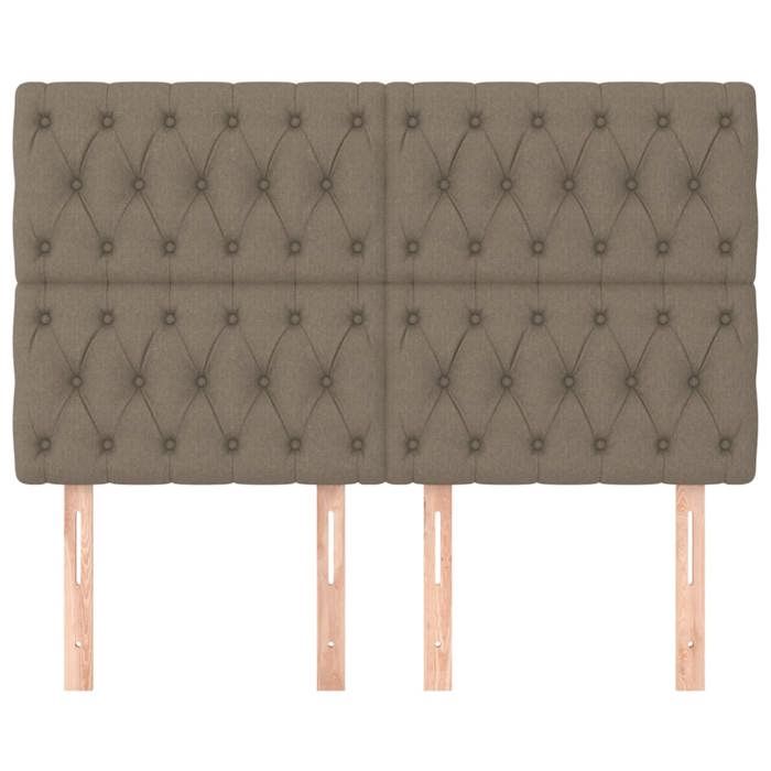 Tête de lit - Maison Exclusive - Taupe - 144 x 7 x 118/128 cm - Hauteur réglable